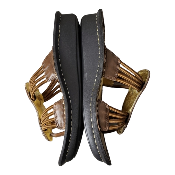 Alagria Pisa Comfort Sandal Bronze Faux Pearl Embellished Boho size 38 - Picture 5 of 9
